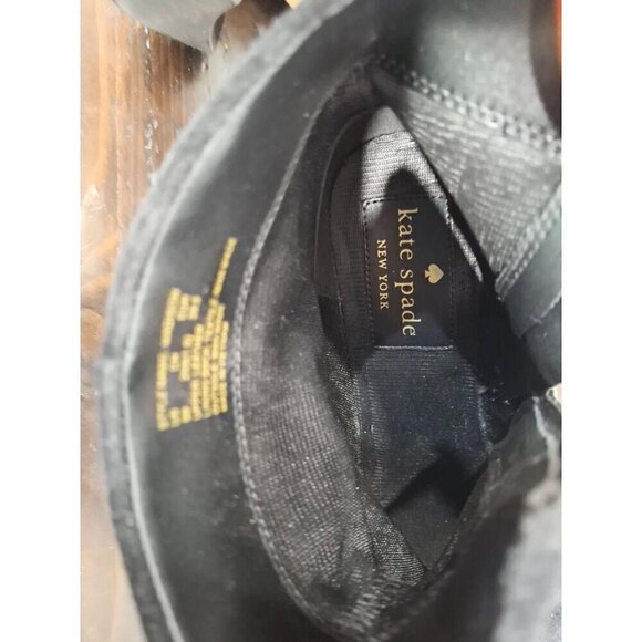 Kate Spade New York Madison  Black Suede Leather Booties/Pre-owned, Sz. 9B EUC - Picture 11 of 12
